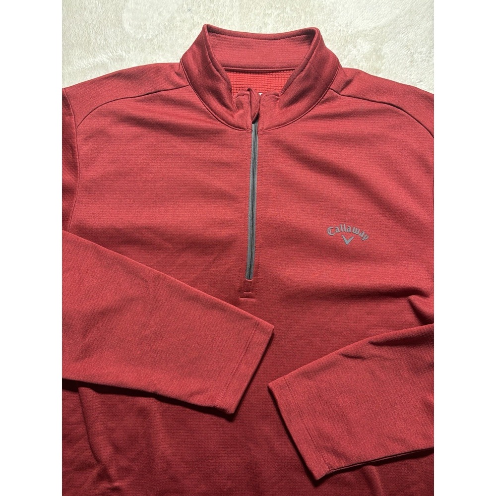Callaway Golf Quarter Zip Golf Pull Over Long Sleeve Size XL - Picture 2 of 7